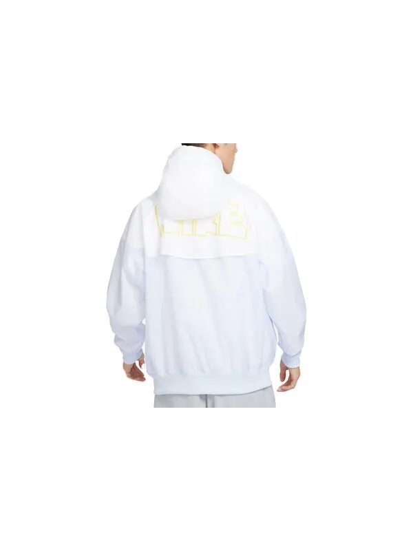 Куртка Nike Windrunner Woven Lined Jacket 'White Grey' — изображение 2 из 4, белый серый