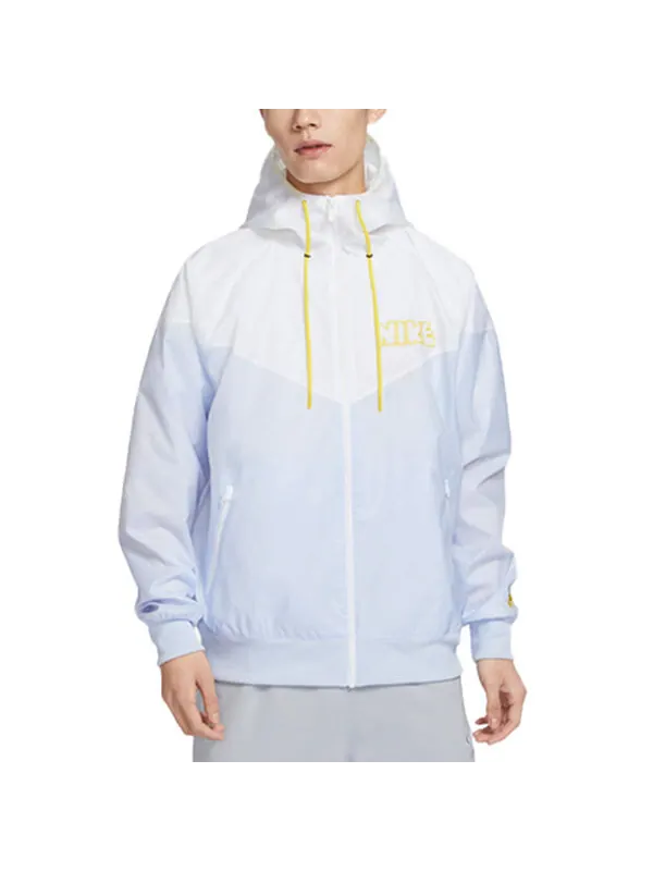 Куртка Nike Windrunner Woven Lined Jacket 'White Grey' — изображение 4 из 4, белый серый