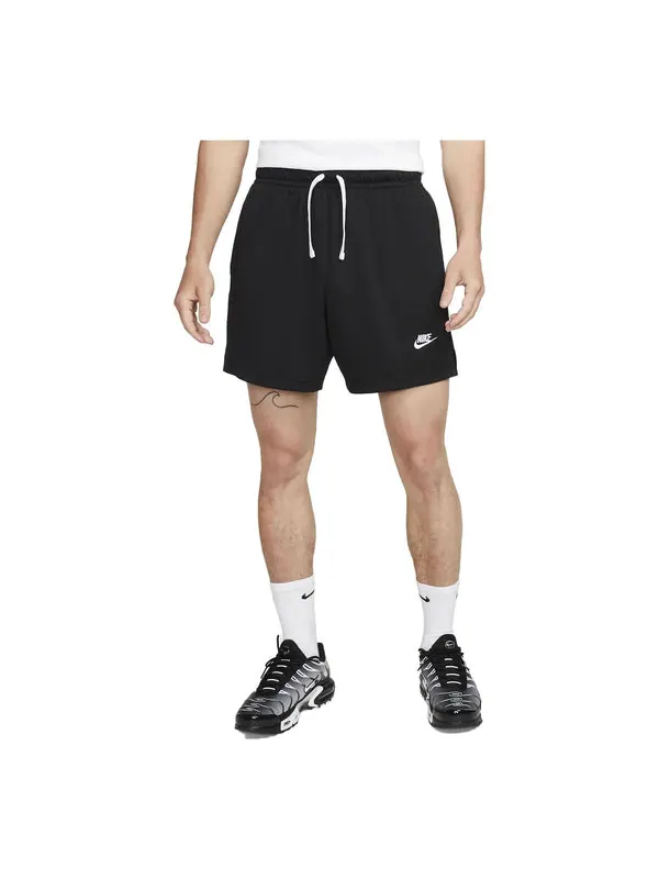 Шорты club men's mesh flow shorts 'black' Nike — изображение 1 из 4, черный
