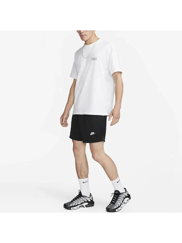 Шорты club men's mesh flow shorts 'black' Nike — изображение 3 из 4, черный