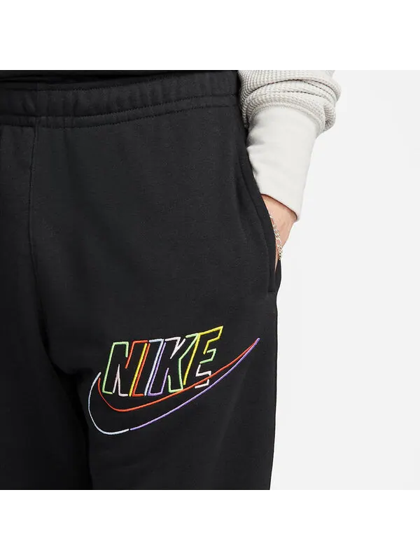 Брюки с радужным логотипом Nike — изображение 2 из 4, черный