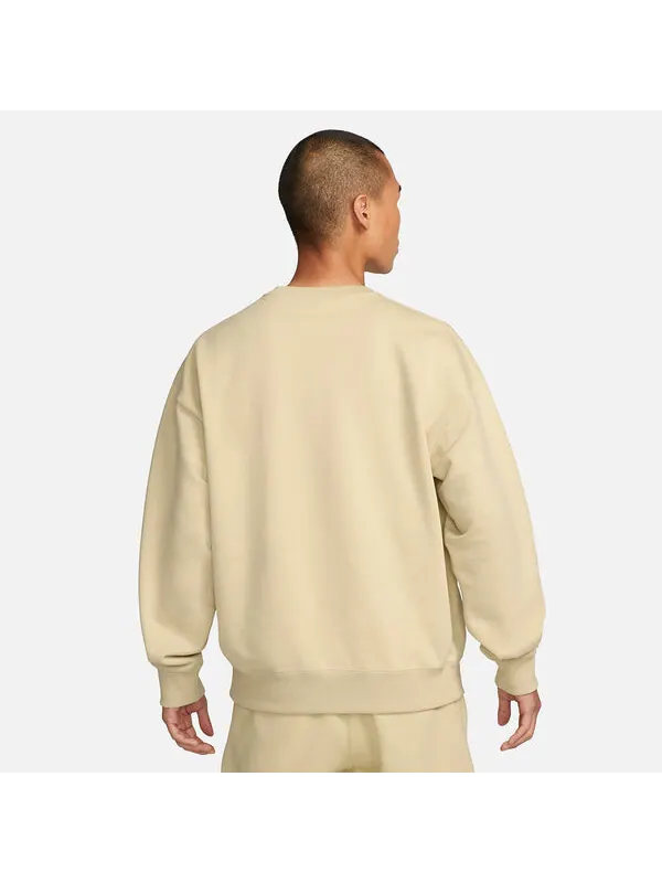 Куртка solo swoosh флисовый свитшот crew Nike — изображение 2 из 2, желтый