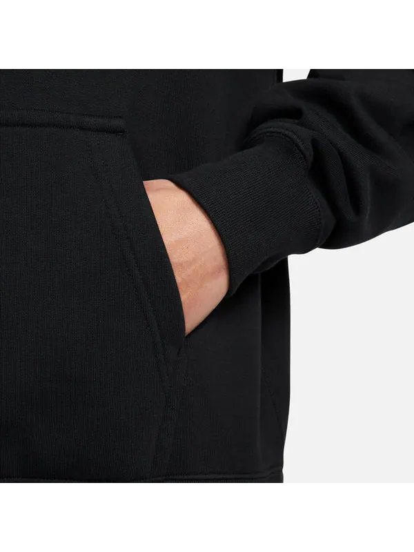 Толстовка solo swoosh french terry pullover hoodie 'black' Nike — изображение 3 из 3, черный