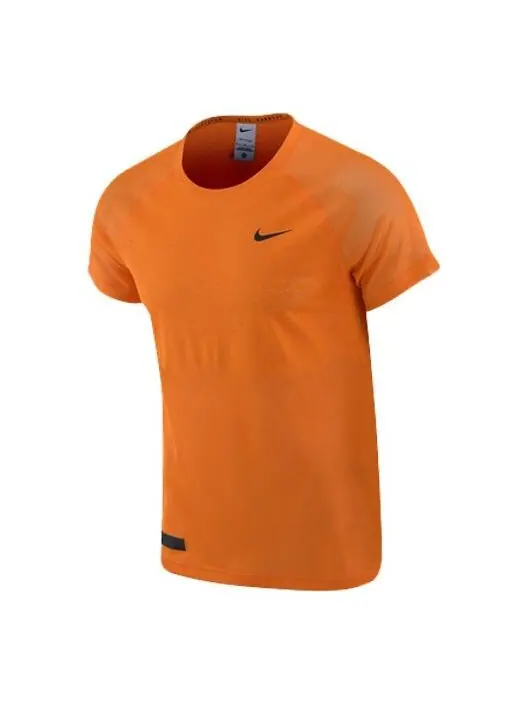 Футболка dri fit adv run division techknit короткий рукав беговой топ Nike — изображение 1 из 2, оранжевый