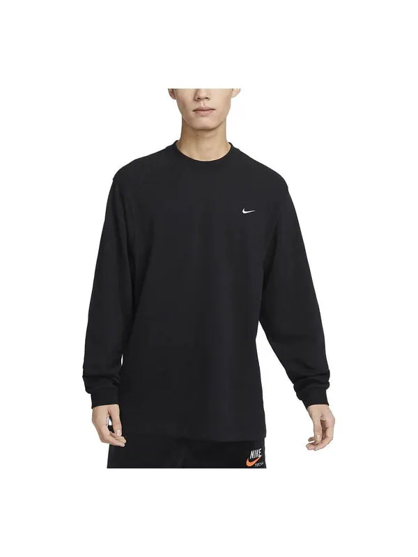 Толстовка Nike Solo Swoosh Long-Sleeve Top 'Black' — изображение 1 из 3, черный