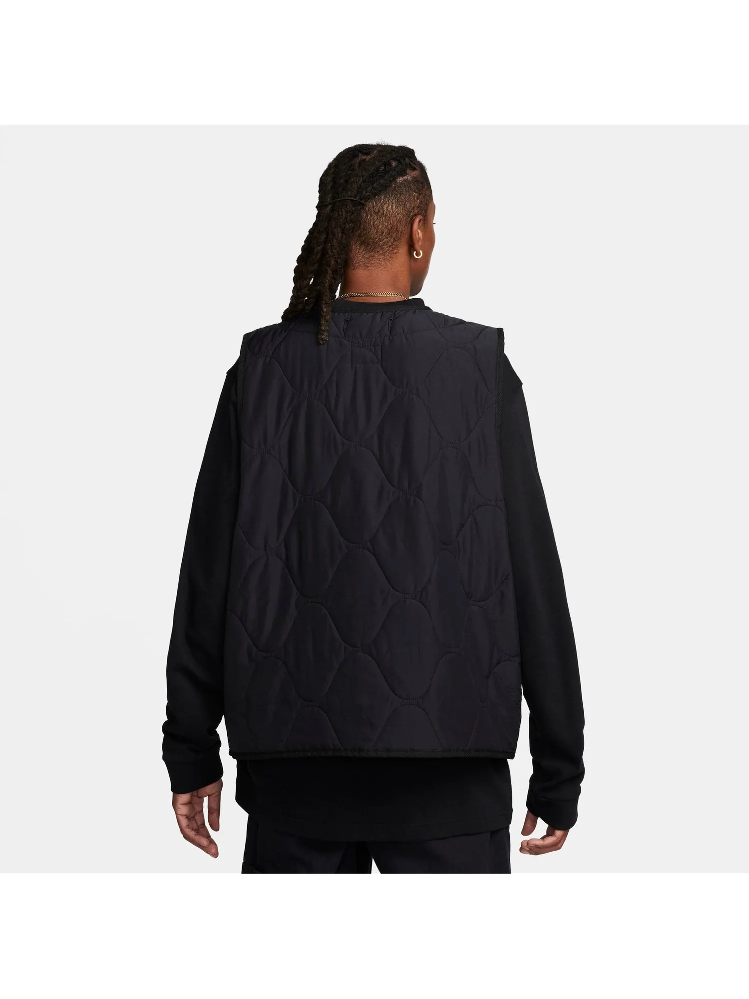 Жилет Nike Life Woven Insulated Military Gilet 'Black' — изображение 2 из 5, черный