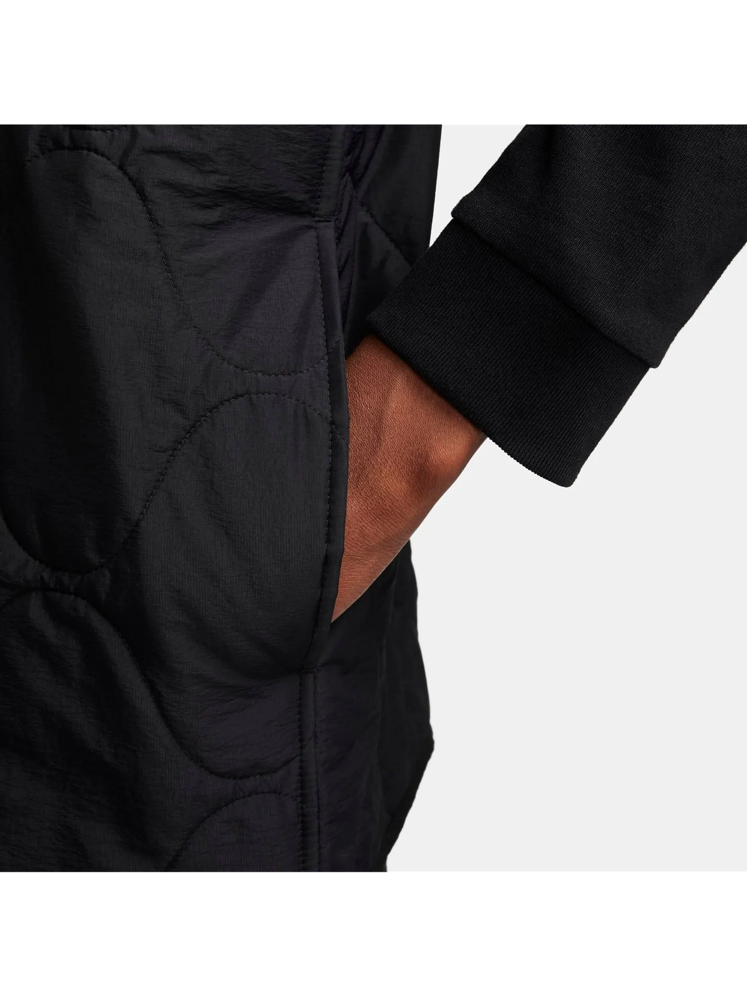 Жилет Nike Life Woven Insulated Military Gilet 'Black' — изображение 3 из 5, черный