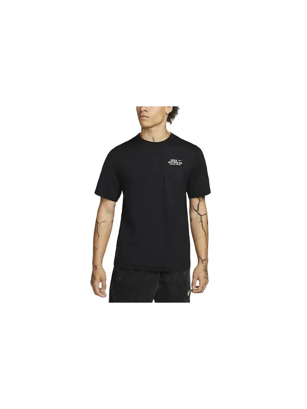 Футболка dri fit uv hyverse футболка Nike — изображение 2 из 3, черный/мульти