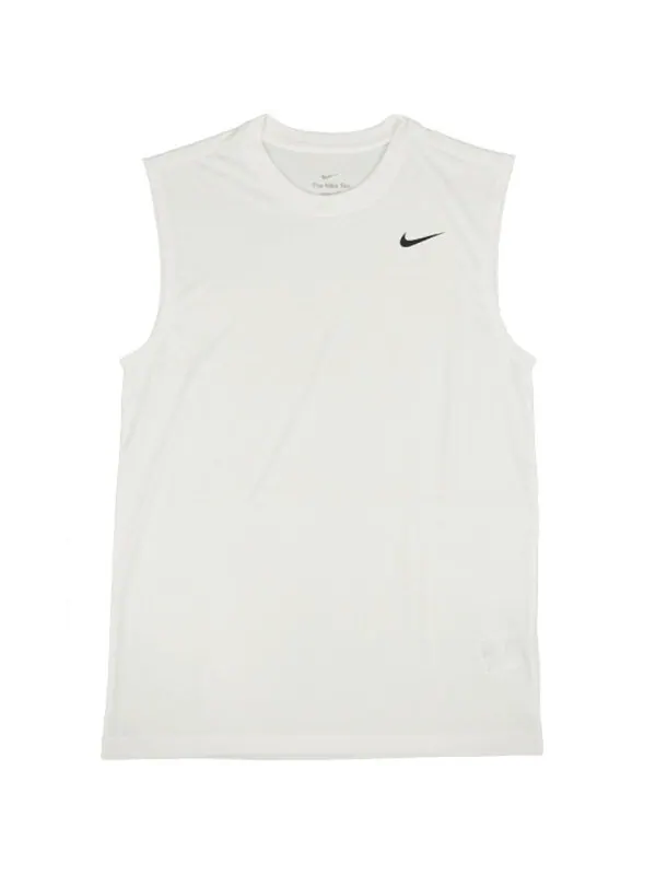 Футболка без рукавов dri fit legend Nike — изображение 1 из 3, белый/черный