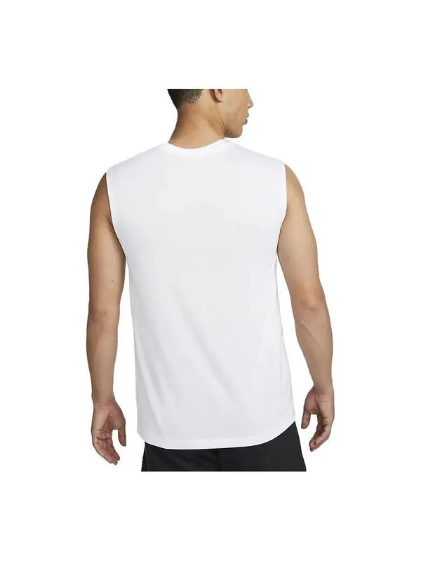 Футболка без рукавов dri fit legend Nike — изображение 3 из 3, белый/черный