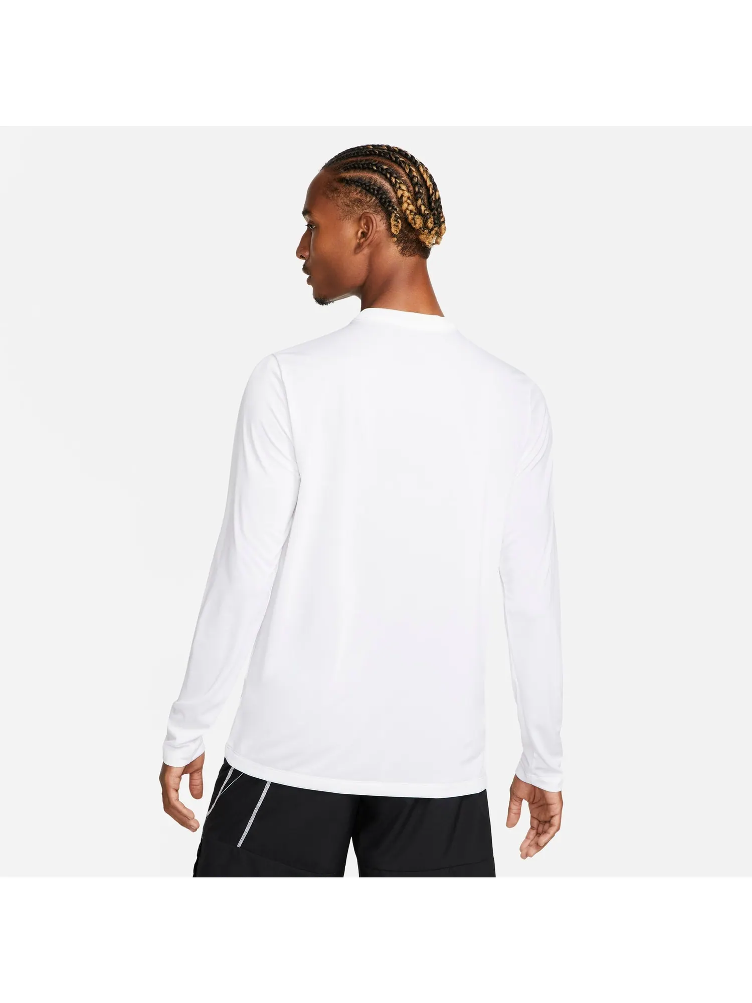Футболка Nike Dri-FIT Legend Long-Sleeve Fitness T-Shirt 'White' — изображение 2 из 3, белый