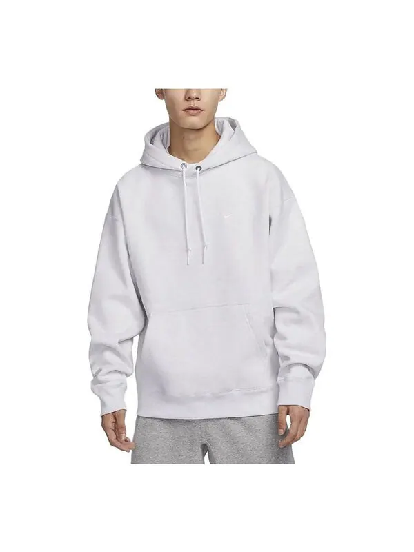 Толстовка с капюшоном solo swoosh флисовый пуловер с капюшоном Nike — изображение 3 из 3, белый