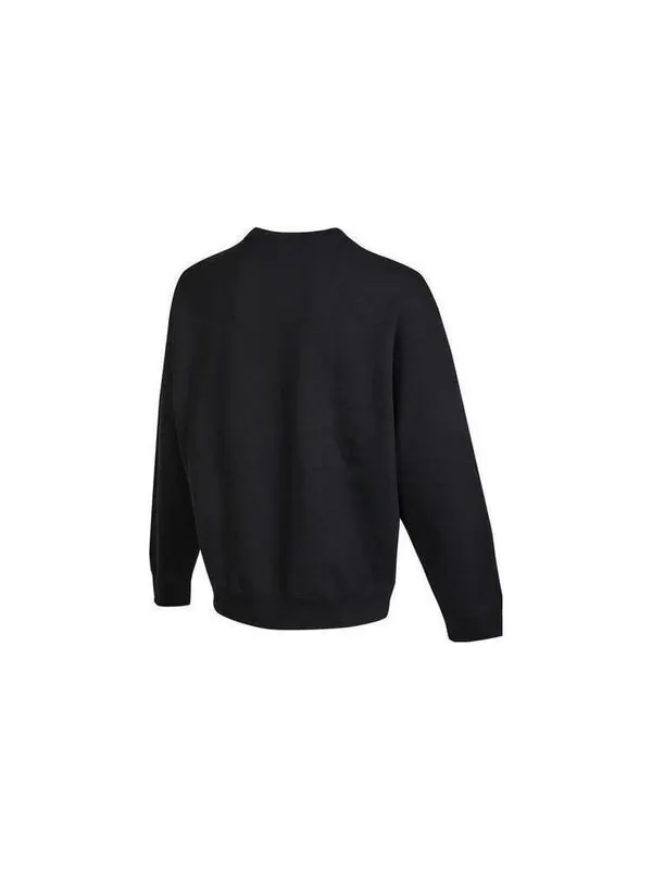 Толстовка Nike Solo Swoosh Crewneck Sweatshirt 'Black' — изображение 2 из 3, черный