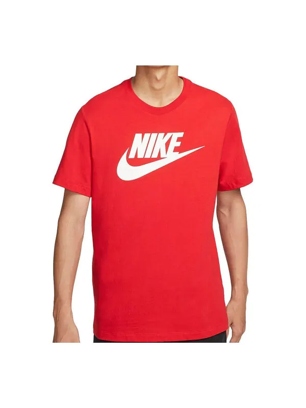 Футболка с логотипом, спортивная футболка Nike — изображение 2 из 3, красный/белый