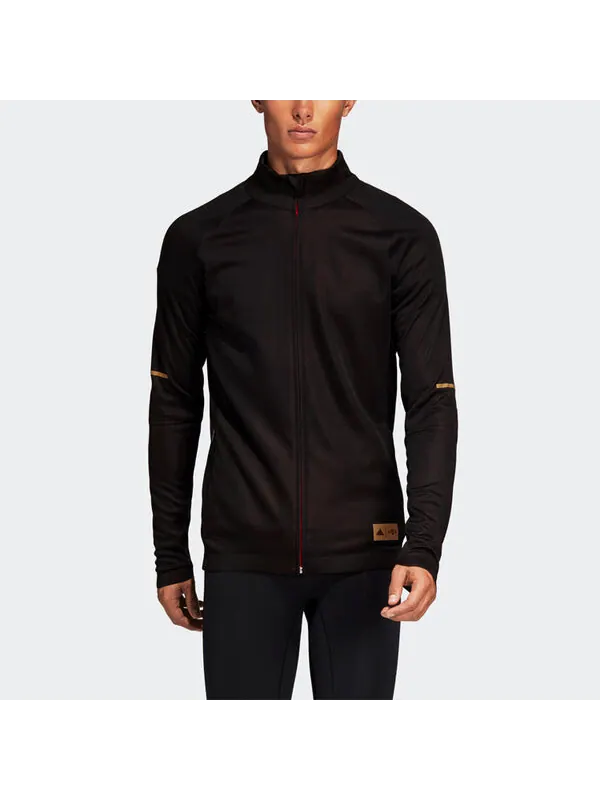 Куртка adidas Phx Jkt Cny M Sports Running Stand Collar Jacket Black — изображение 3 из 4, черный