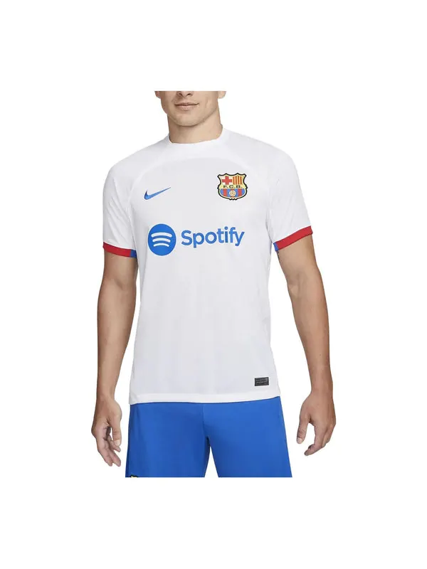 Спортивная футболка fc barcelona 2023/24 stadium jersey 'white' Nike — изображение 1 из 4, белый