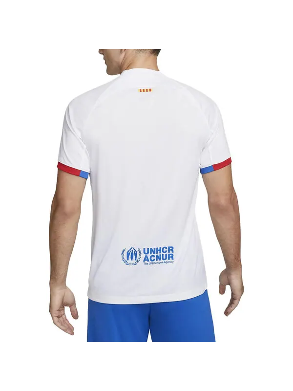 Спортивная футболка fc barcelona 2023/24 stadium jersey 'white' Nike — изображение 2 из 4, белый
