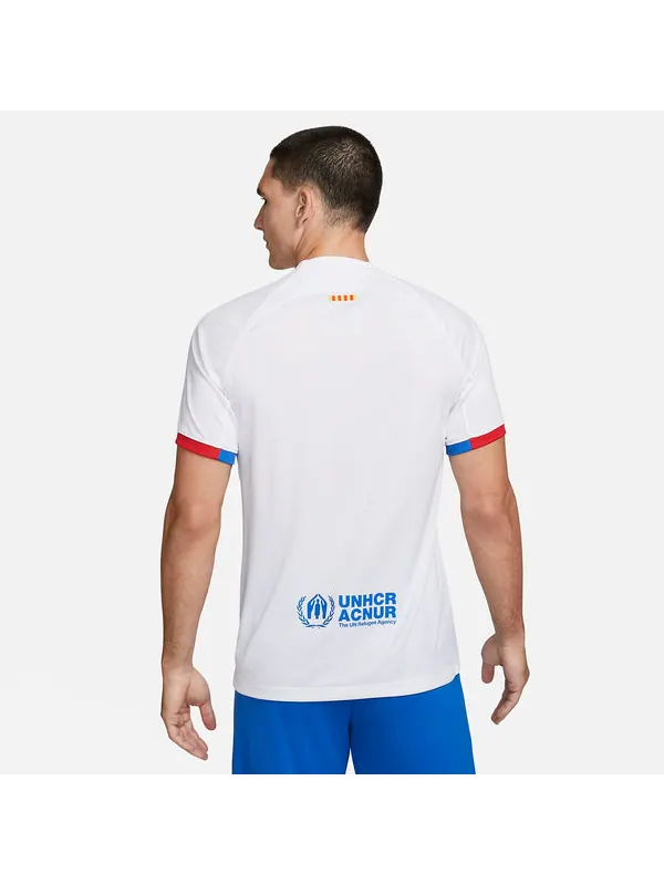 Спортивная футболка fc barcelona 2023/24 stadium jersey 'white' Nike — изображение 3 из 4, белый