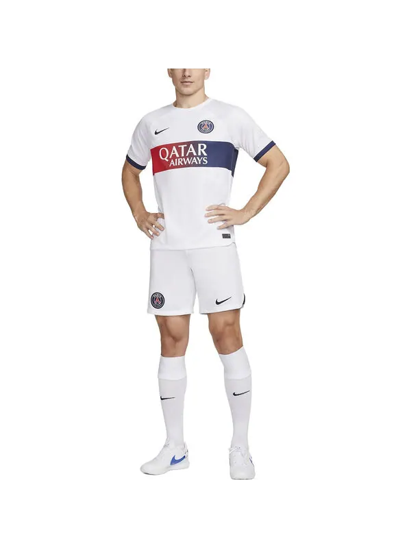 Футболка dri fit paris saint germain 23 24 стадион выездная футбольная майка Nike — изображение 3 из 3, белый/мульти