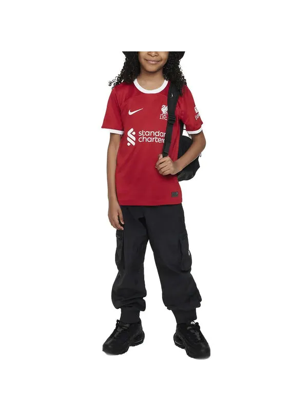 Спортивная футболка dri-fit liverpool fc 2023/24 stadium home soccer jersey 'red' Nike — изображение 2 из 3, красный/белый