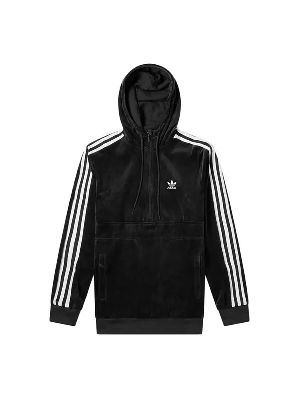 Толстовка originals cozy halfzip track sweaters black Adidas — изображение 1 из 4, черный
