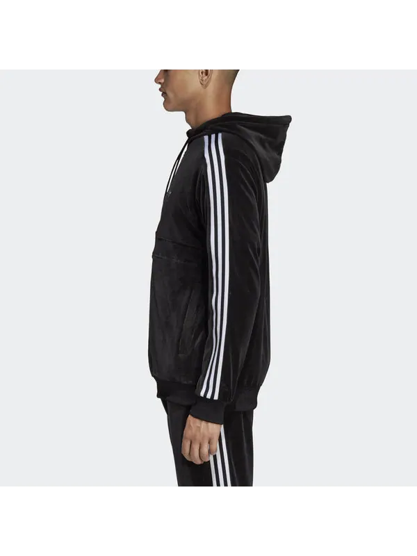 Толстовка originals cozy halfzip track sweaters black Adidas — изображение 4 из 4, черный