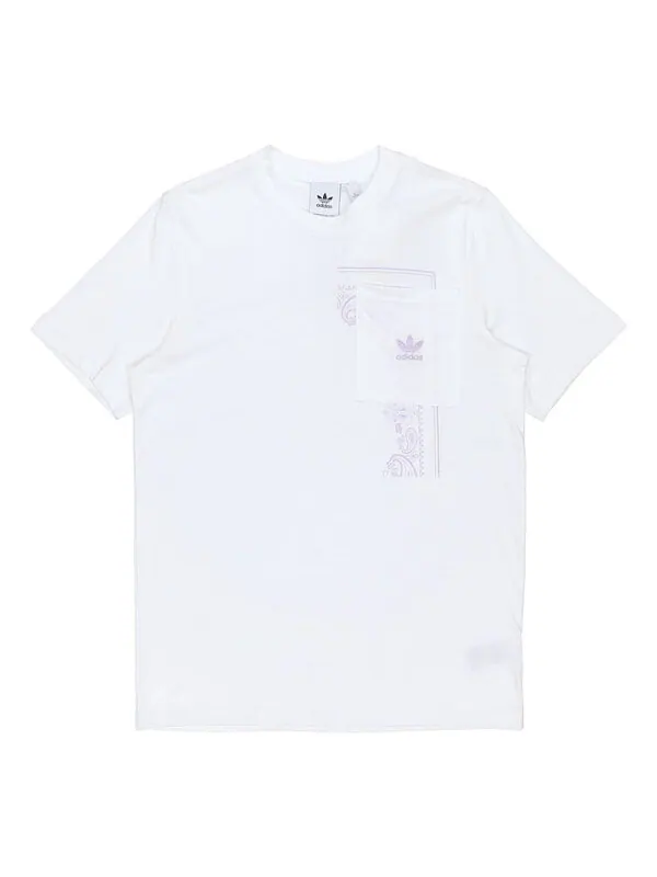 Футболка originals cashew printing big pocket short sleeve white Adidas — изображение 1 из 4, белый