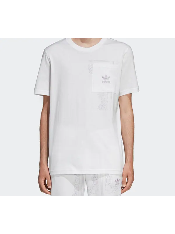 Футболка originals cashew printing big pocket short sleeve white Adidas — изображение 3 из 4, белый