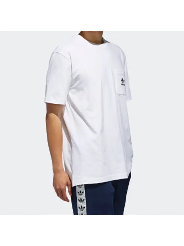 Футболка originals solid color pocket logo short sleeve white Adidas — изображение 4 из 4, белый
