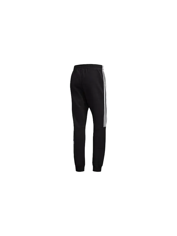 Спортивные штаны adidas originals Logo Printing Casual Bundle Feet Sports Long Pants Black — изображение 2 из 4, черный