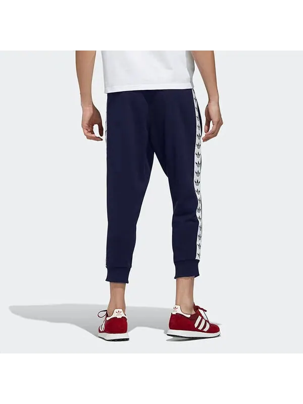 Спортивные штаны adidas originals Classic Logo Casual Sports Cropped Pants Navy Blue — изображение 4 из 4, темно-синий