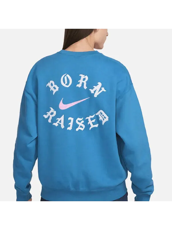 Толстовка Nike SB x BORNXRAISED Crewneck Sweatshirt 'Blue' — изображение 3 из 4, синий