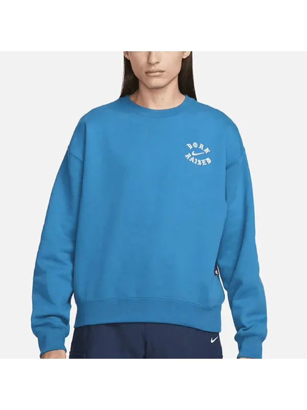 Толстовка Nike SB x BORNXRAISED Crewneck Sweatshirt 'Blue' — изображение 4 из 4, синий