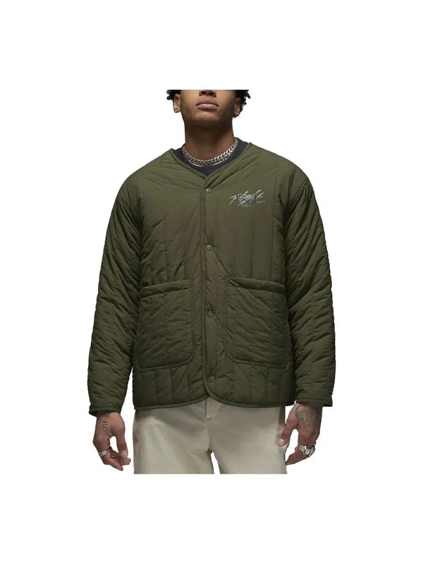 Куртка Air Jordan Flight Heritage Reversible Jacket 'Green' — изображение 1 из 4, зеленый