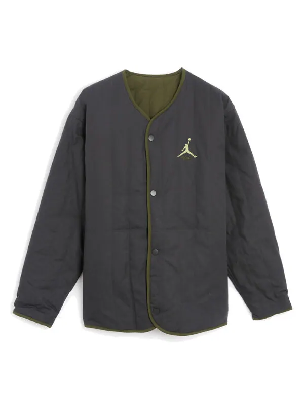 Куртка Air Jordan Flight Heritage Reversible Jacket 'Green' — изображение 4 из 4, зеленый