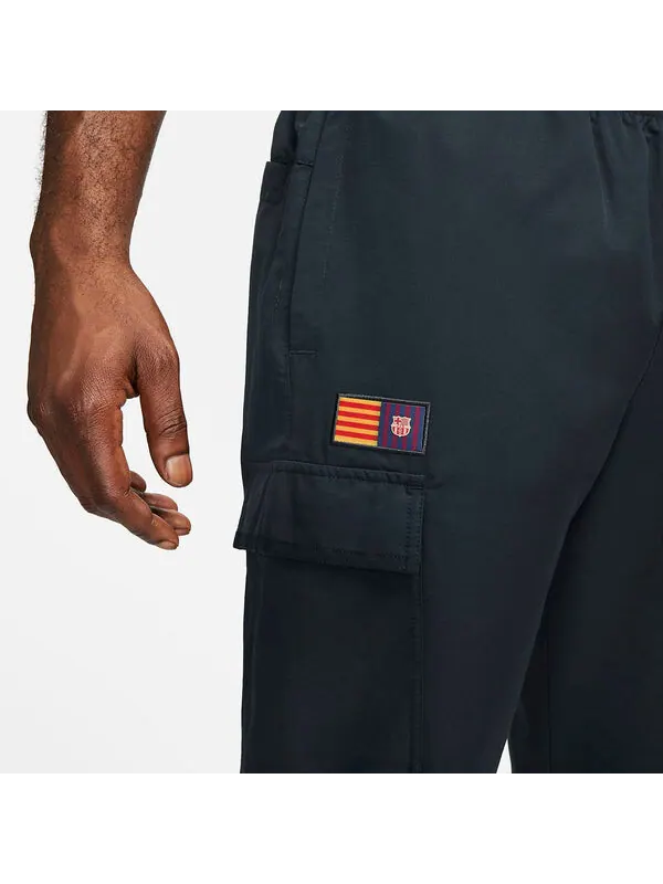 Штаны fc barcelona тканые футбольные штаны Nike — изображение 3 из 4, синий