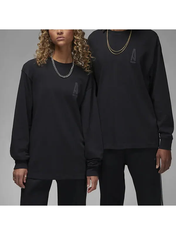 Футболка xa ma maniere футболка с длинным рукавом Air Jordan — изображение 3 из 4, черный