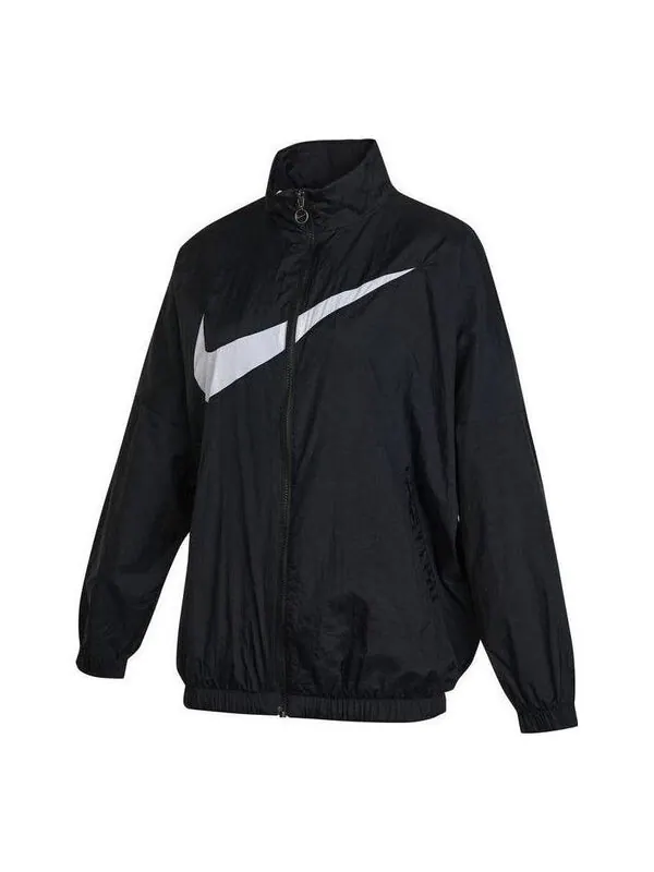 Куртка спортивная Nike Essential Woven — изображение 1 из 2, черный/белый