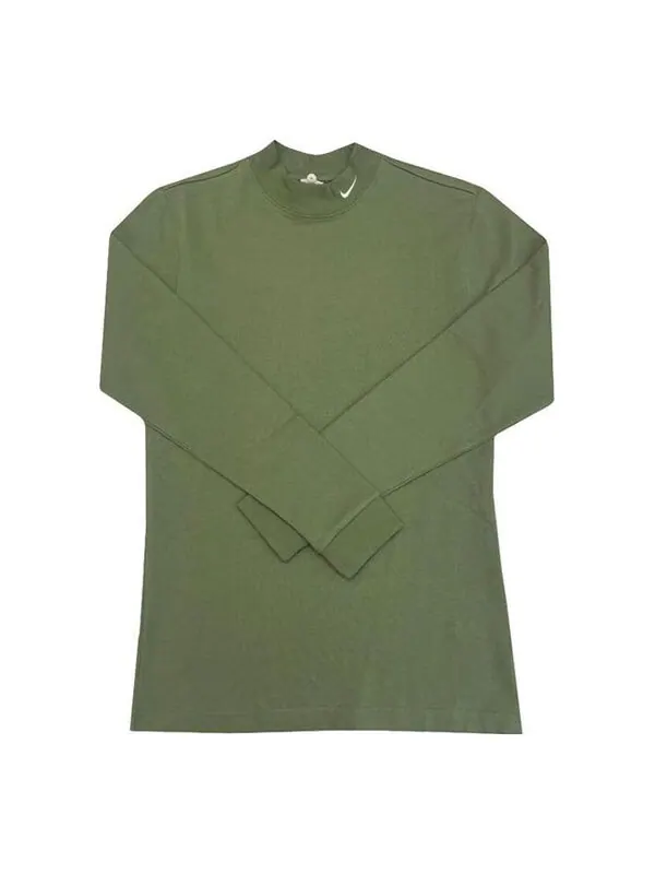 Футболка Nike AS M NL LS MOCK NECK SHIRT 'Green White' — изображение 1 из 1, зеленый/мульти
