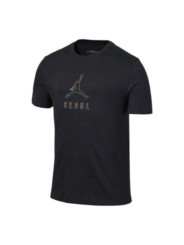 Футболка с картой Сеула Air Jordan — изображение 1 из 1, черный