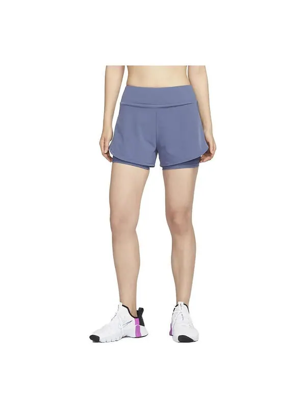 Шорты dri fit bliss 2 в 1 Nike — изображение 1 из 2, фиолетовый
