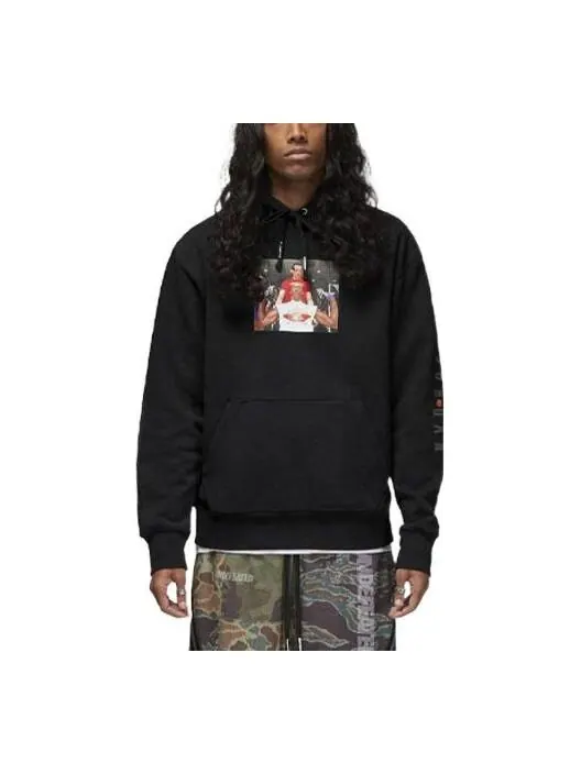 Толстовка с капюшоном x непобежденный Air Jordan — изображение 1 из 3, белый/черный/серый