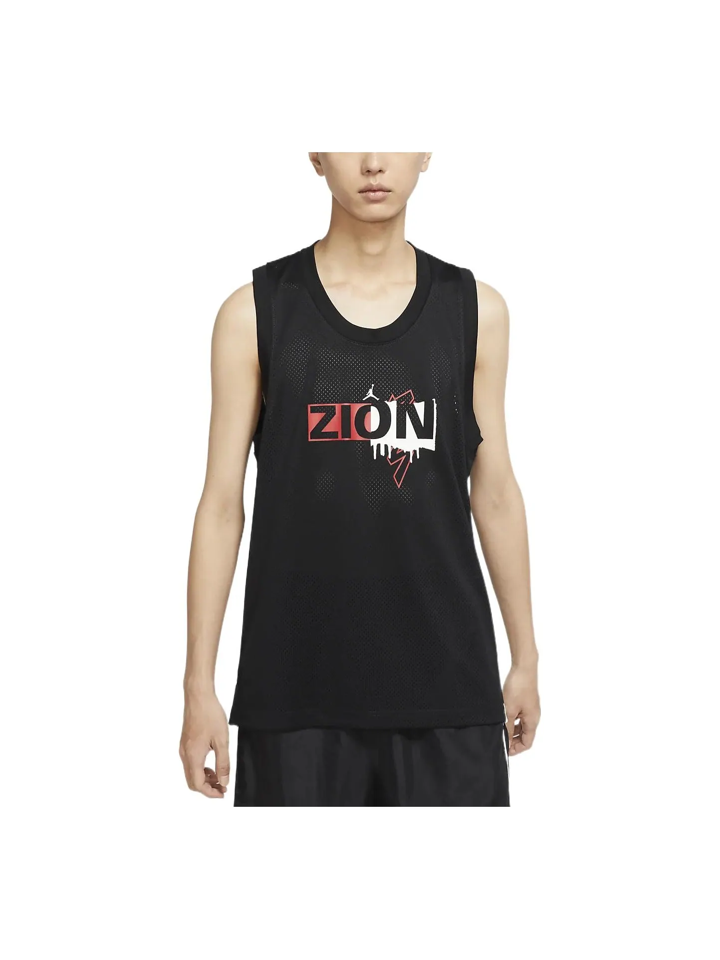 Жилет Men's Air Jordan Alphabet Printing Round Neck Pullover Straight Camisole Black Vest — изображение 1 из 3, черный