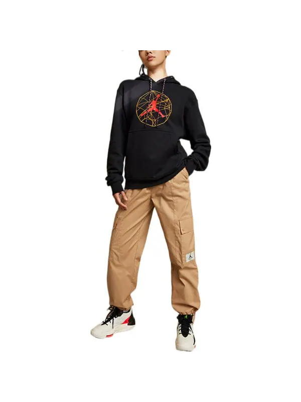 Толстовка Air Jordan Essentials Logo Hoodies 'Black' — изображение 4 из 4, черный