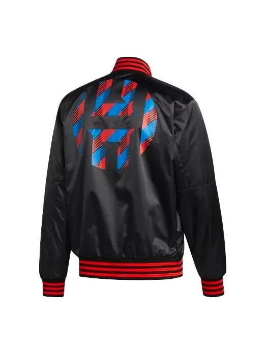 Куртка adidas Hrdn Jkt Bb Sho Casual Sports Basketball Jacket Black — изображение 1 из 4, черный