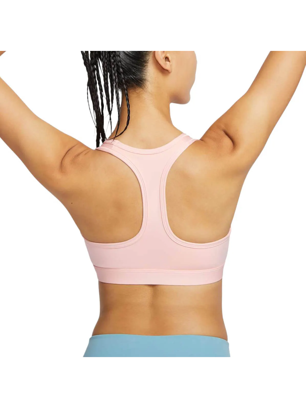 Бюстгальтер (WMNS) Nike Swoosh Medium Support Padded Sports Bra Asia Sizing 'Pink' — изображение 2 из 2, розовый