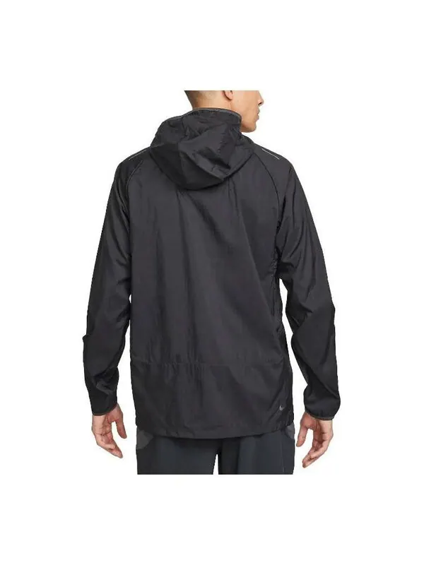 Куртка trail aireez lightweight running jacket 'black' Nike — изображение 2 из 4, черный