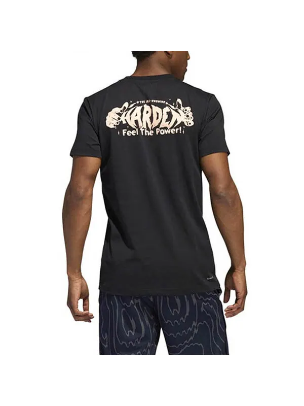 Футболка Men's adidas Hrdn Swag Verb James Harden Basketball Sports Printing Round Neck Short — изображение 4 из 4, мульти