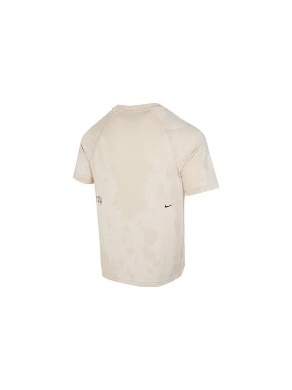 Футболка dri fit adv aps engineered с коротким рукавом для фитнеса Nike — изображение 2 из 2, бежевый/мульти