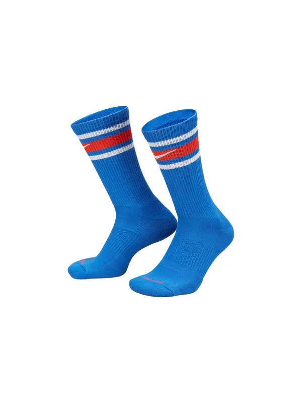 Носки everyday plus cushion 3 pack crew socks 'blue beige' Nike — изображение 2 из 2, синий/бежевый/желтый